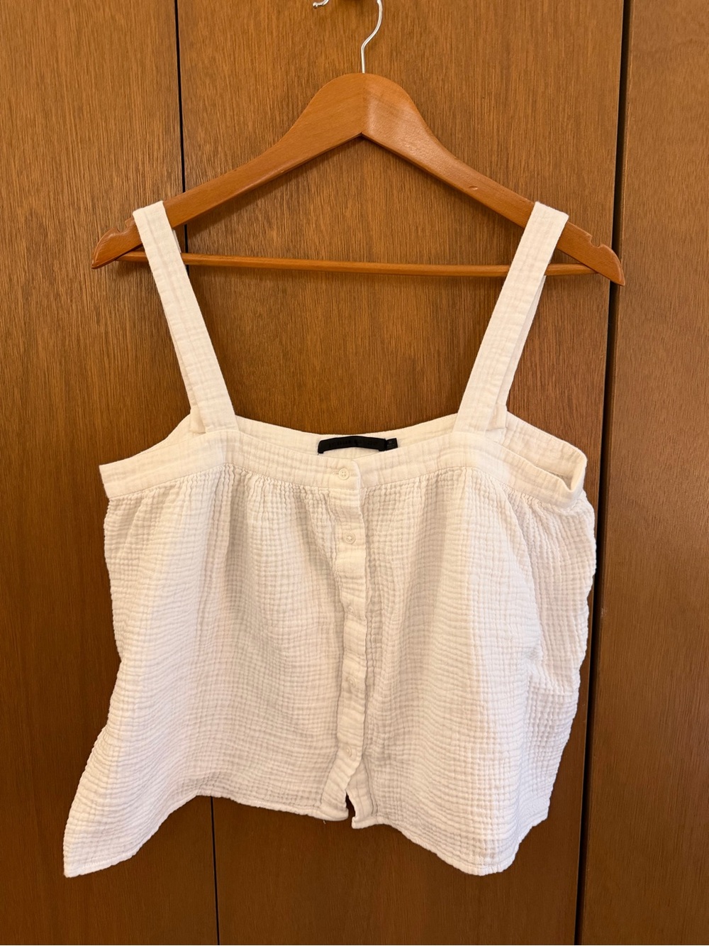 Jenni Kayne Cotton Top Medium White Gauzy Cotton